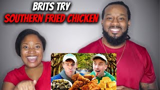 🇬🇧 The Demouchets REACT "Brits try REAL Southern Fried Chicken for the First Time"