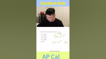 AP Calculus Unit 3.2 AP Cal Derivative Quotient rule(16)#AP Calculus #US High School