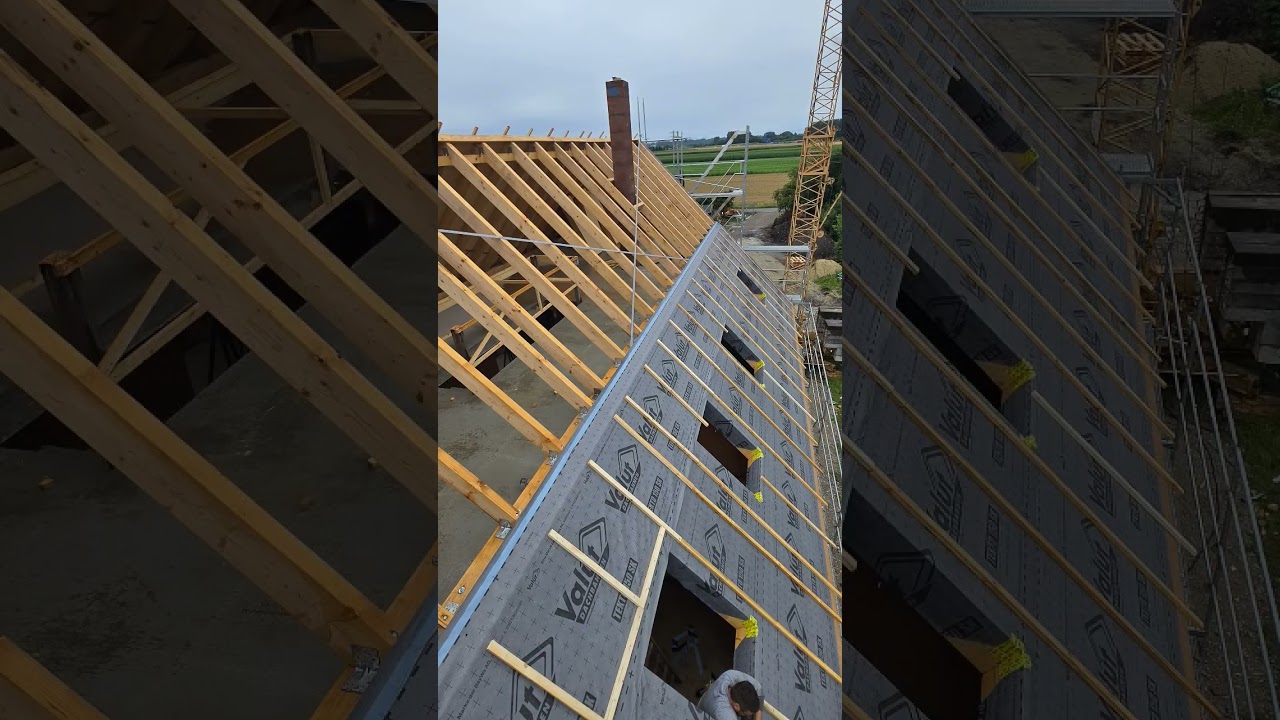 Кровля из натуральной Черепицы. Строительство в Германии.