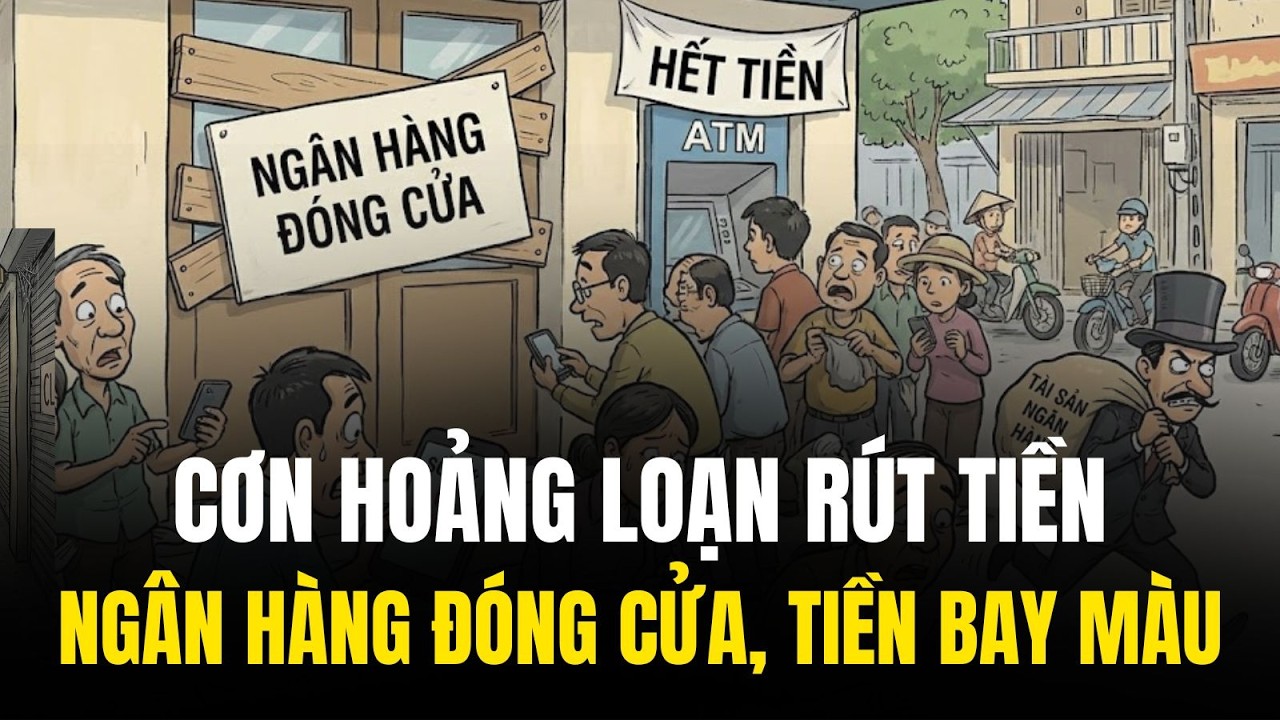 CƠN HOẢNG LOẠN RÚT TIỀN: NGÂN HÀNG ĐÓNG CỬA, TÀI KHOẢN 
