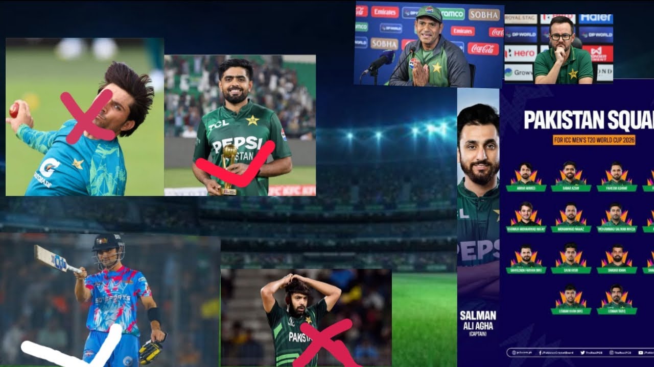 PAKISTAN SQUAD FOR T20 WC 2026 ANNOUNCED| WILL PCB WILL BOYCOTT T20 WC 2026?