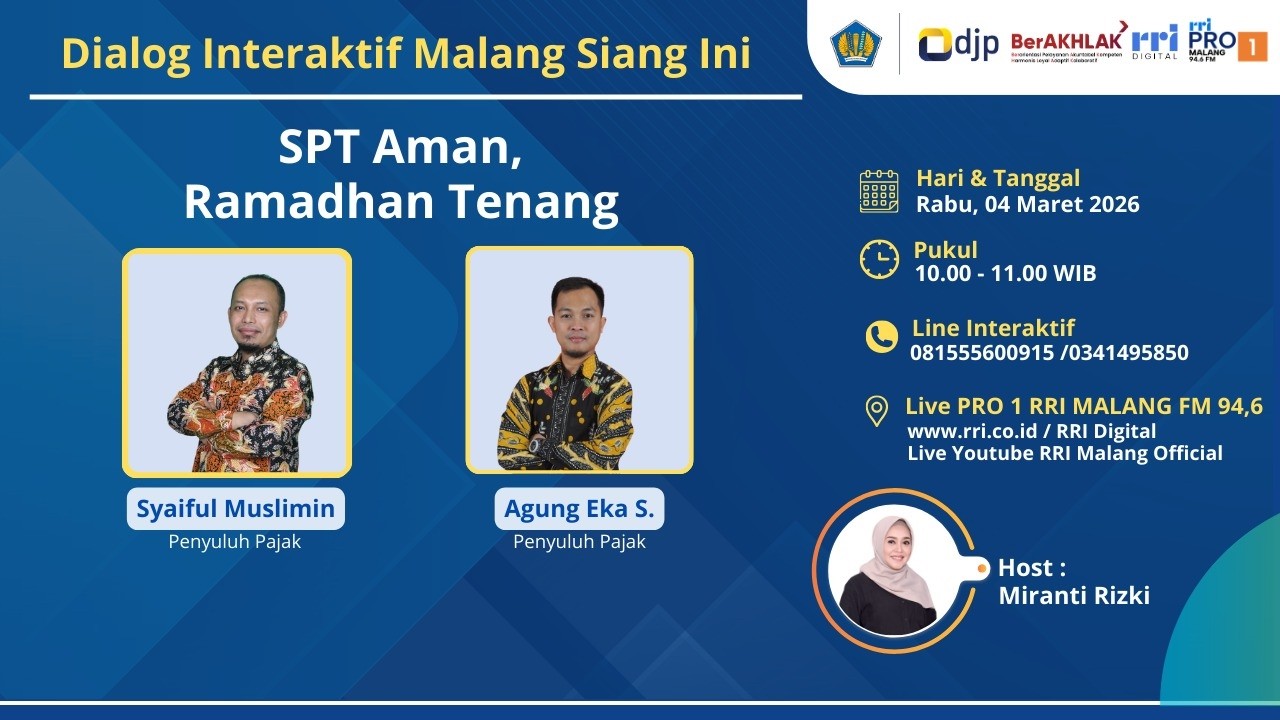 Dialog Malang Siang Ini - SPT AMAN, Ramadhan Tenang