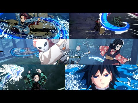 All Water Breathing Forms-Demon Slayer The Hinokami Chronicles