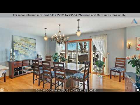 5010 Woodrow Avenue, McHenry, IL home video tour