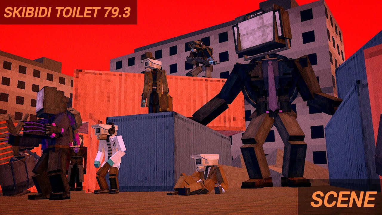 skibidi toilet 79 part 3 scene but in minecraft (Prisma3D)