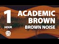 Academic brown  1 hr  brown noise a sonic wellness journey  meditation study focus calming