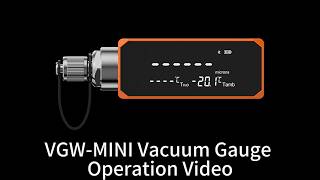 Elitech VGW-mini Vacuum Gauge Operation Video Step By Step Mini Tech Gauge 32nds