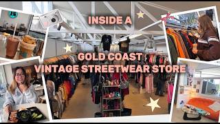 What's inside a VINTAGE STREETWEAR SHOP? | Best Thai Food in Surfers Paradise 🍽️