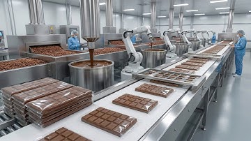 Inside a Modern Chocolate Factory: How Chocolate Bars Are Made Step by Step (Full Process)
