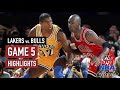 Throwback NBA Finals 1991 Chicago Bulls vs LA Lakers Full Game 5 Highlights | Jordan 30 Pippen 32 HD