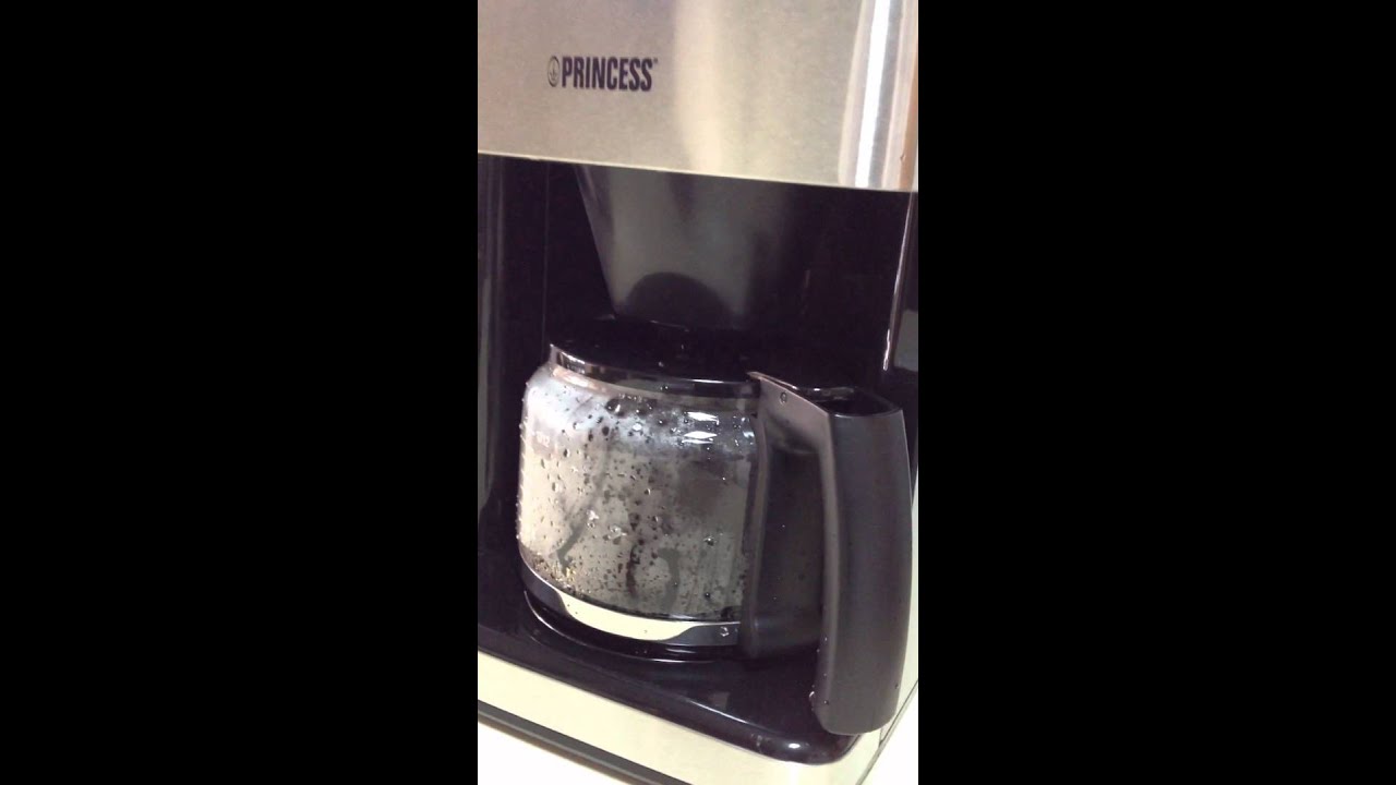 Princess coffee maker. The first cup. YouTube