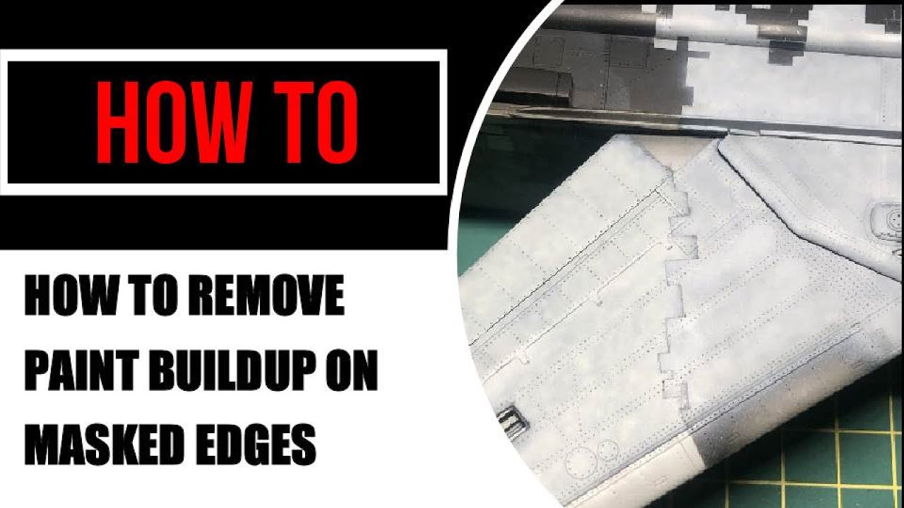 How to remove paint buildup from masked edges YouTube