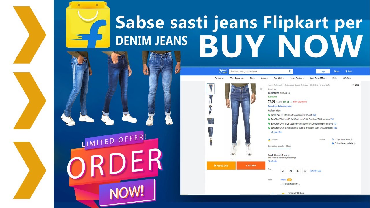 flipkart shopping jeans