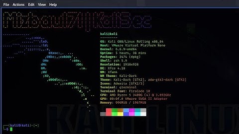 How To Create Kali Linux Terminal Banner
