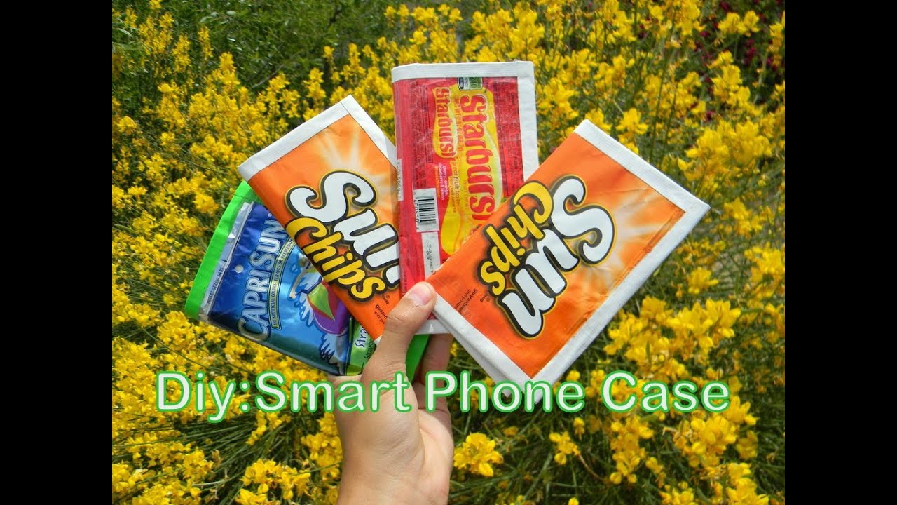 Diy-Tutorial:Duct Tape Chip Bag Smart Phone Case Wallet - YouTube