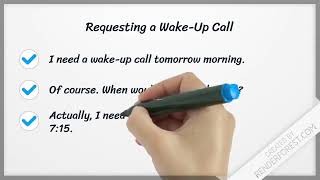 Requesting a Wake-Up Call - Lesson 1