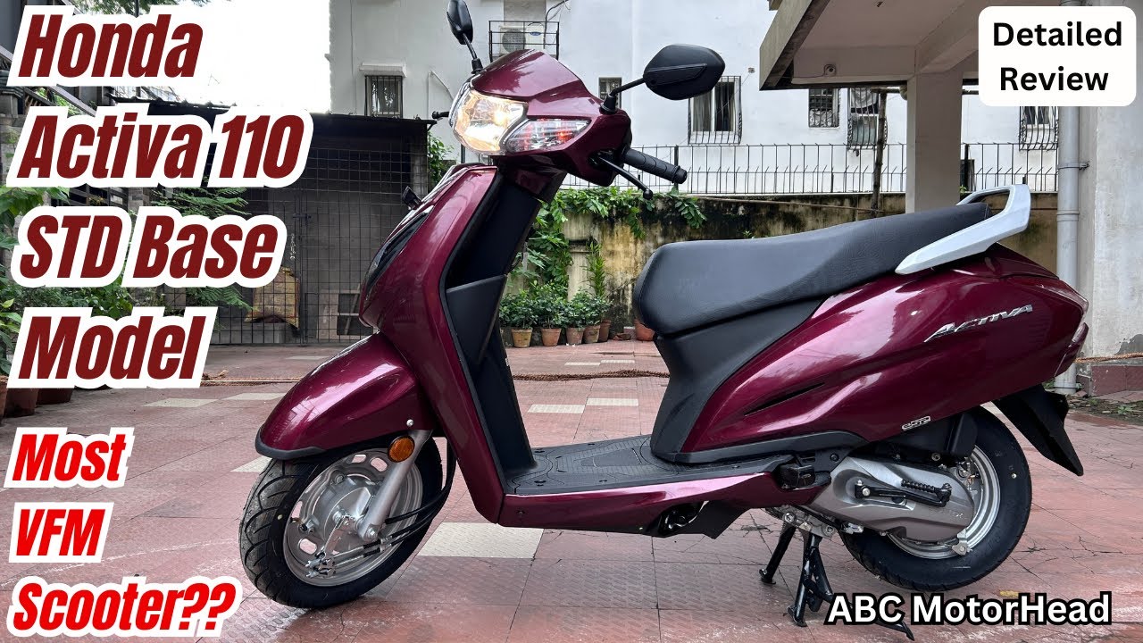 Honda Activa 110 STD Base Model Most Detailed Review - Most VFM ? On Road Price Mileage All Features
