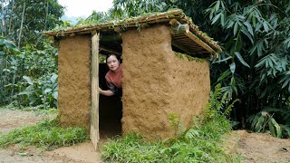 FULL VIDEO: 35 Days Build a Bamboo House for Toilet, Dove, Bathroom and Gardening