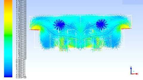 Scene Animation - Pathlines - Velocity - Data Center Air Distribution
