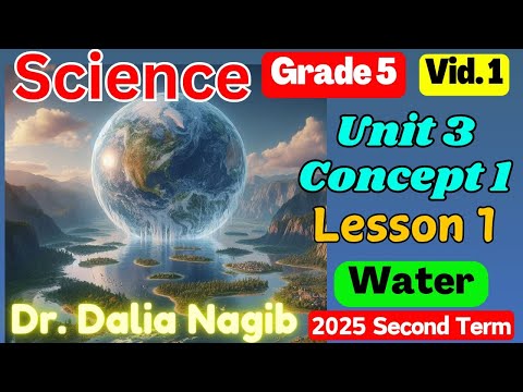 ساينس خامسة ابتدائى ترم ثانى 𝟐𝟎𝟐𝟓 𝐒𝐜𝐢𝐞𝐧𝐜𝐞 𝐆𝐫𝐚𝐝 5 𝐔𝐧𝐢𝐭 𝟑 𝐂𝐨𝐧𝐜𝐞𝐩𝐭 𝟏 𝐋𝐞𝐬𝐬𝐨𝐧 𝟏 Water ساينس خامسة ابتدائى ترم ثانى 𝟐𝟎𝟐𝟓 𝐒𝐜𝐢𝐞𝐧𝐜𝐞 𝐆𝐫𝐚𝐝 5 𝐔𝐧𝐢𝐭 𝟑 𝐂𝐨𝐧𝐜𝐞𝐩𝐭 𝟏 𝐋𝐞𝐬𝐬𝐨𝐧 𝟏 Water