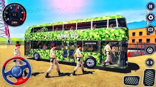 Army Bus Driver Military Coach |Army Bus Driver US Soldier Transport Duty 2023 |Offroad Bus Driving screenshot 4