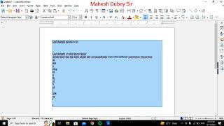 Libreoffice Class| CCC libreoffice class| edit menu in libreoffice