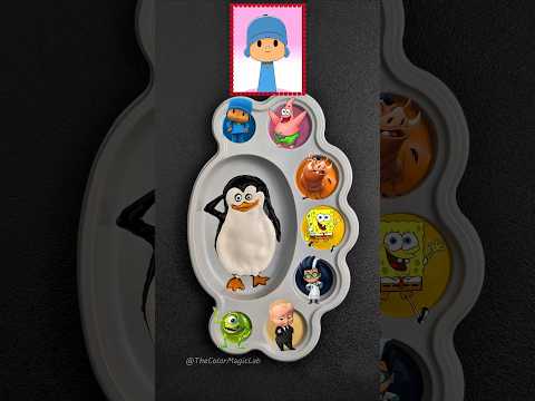 Spinki Color Mixing 🫣 Kowalski | Madagaskar 🐧 #sprunki #kowalski  #colormixing