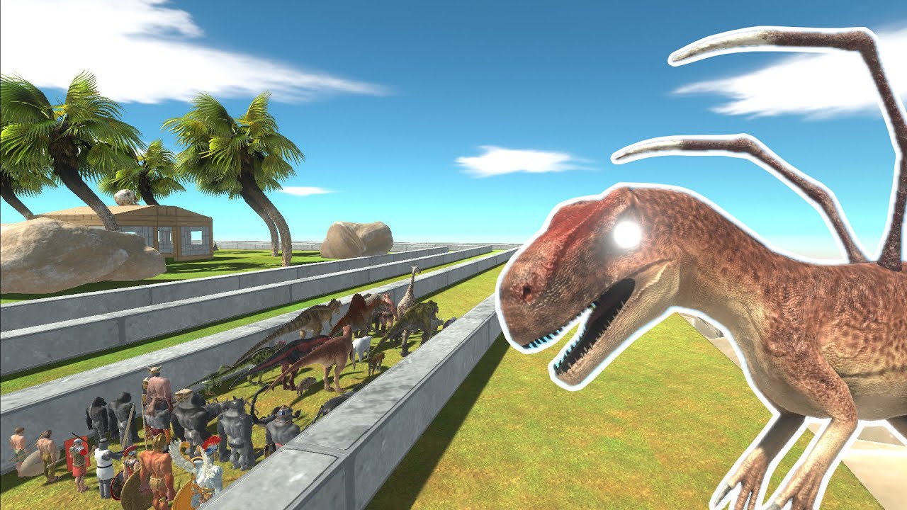 ESCAPE FROM ALIEN ALLOSAURUS - ARBS - Animal revolt battle simulator