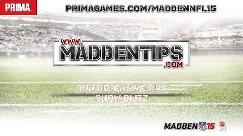 Madden 15 Tips - Using Show Blitz To Stop The Run