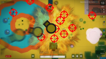 Killing LARGE Groups of TEAMERS !!! in Surviv.io | Progameplay