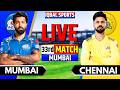 LIVE: MI vs CSK IPL 2026 Match 33 I Mumbai vs Chennai Live I Live Cricket Match Today I lqbal Sports