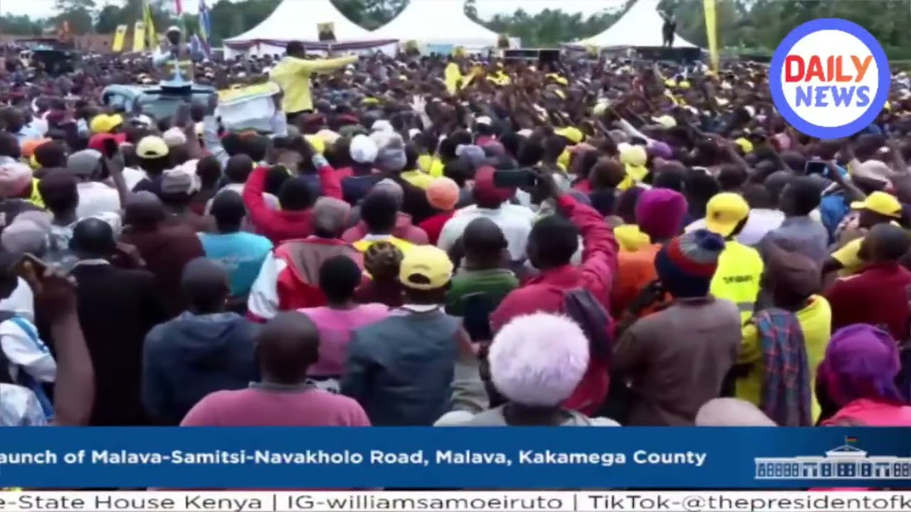 PRESIDENT RUTO CAMPAIGN FOR UDA CANDIDATE AHEAD OF MALAVA BY=ELECTION.