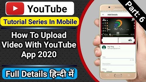 Video Upload With Mobile | How To Upload Video On Youtube Channel In Beta Studio | In Hindi 2020 |