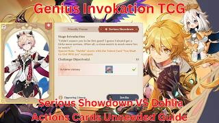 Genius Invokation TCG Serious Showdown VS Dahlia Action Card Unneeded Guide【Genshin】