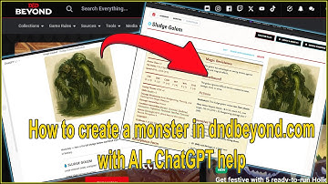 How to create a monster on dndbeyond.com with ChatGPT help #dnd #gaming #dungeonsanddragons