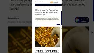 Gold &amp; silver fall after Fed signals possible rate hike | #stockmarket #goldsilver #fed #news