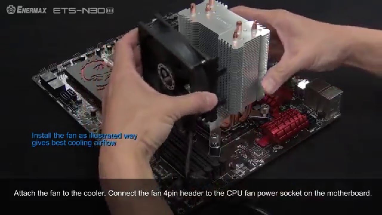 Enermax Ets N30ii Air Cpu Cooler Installation Guide Youtube