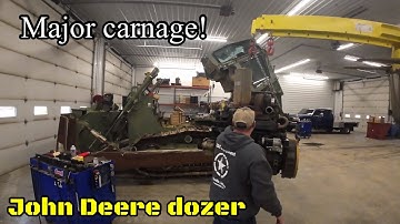 What happens when you run a John Deere 850J ex military dozer without engine oil 🤦‍♂️🤦‍♂️part 2