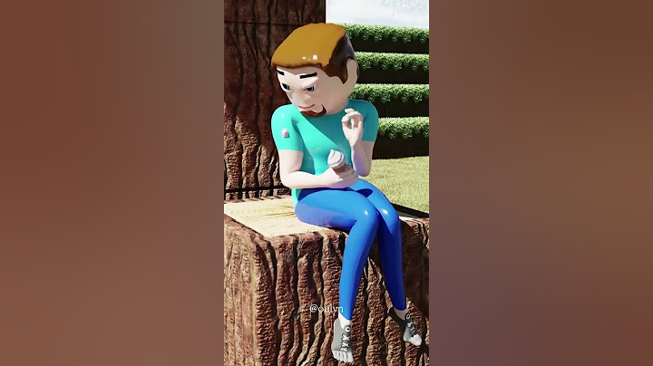 Minecraft - Steve and Alex eat ice cream