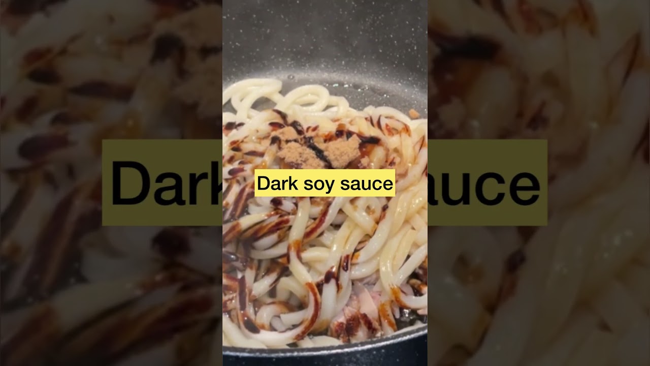 Japanese stir-fried udon noodles 