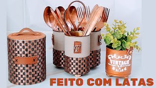 IDEIAS Fáceis para Decorar com LATAS | Faça você mesmo GASTANDO POUCO!!