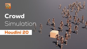 Crowd Simulation on SOP Level | Houdini 20 [ENG Sub]