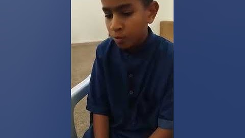 تلاوة طيبة للطالب آدم زايد وفقه الله