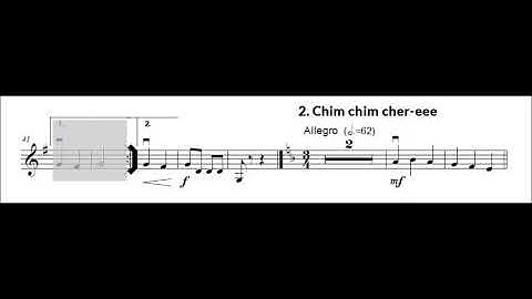 Violin 2 Mary Poppins Suite