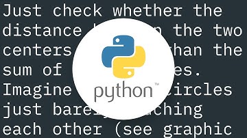 Pygame - Collision detection with two CIRCLES