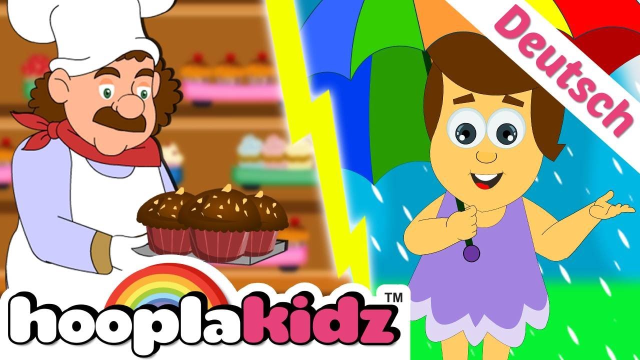 ⁣The Muffin Man in German | Muffin Mann und mehr Kinderrieme | HooplaKidz Deutsch