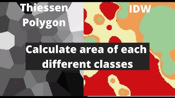 Interpolation in QGIS. IDW & nearest neighbor (Thiessen polygon) techniques with area calculation