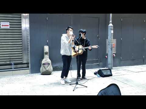[ Eason Chan陳奕迅-天下無雙 ] Stanley+Rocholl @旺角站E2出口Busking 2020/12/12