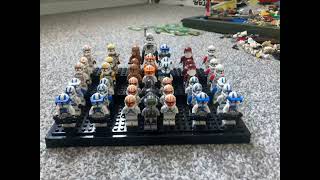 Clone army on the Lego stand