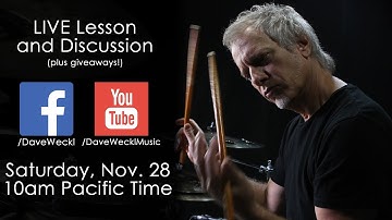 Dave Weckl LIVE Lesson/Q&A (FREE)